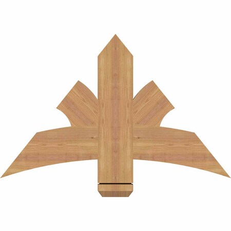 Ekena Millwork Davenport Timber Gable Bracket, Western Red Cedar, 36"W x 23"H x 1 1/2"D x 5 1/2"F, 15/12 Pitch GBW036X23X0206DAV00SWR